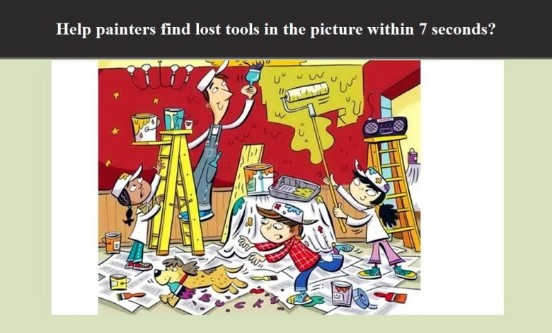 find lost tools in the picture