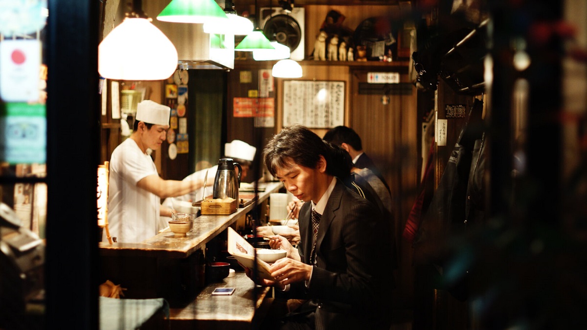 Solo dining is common in Japan