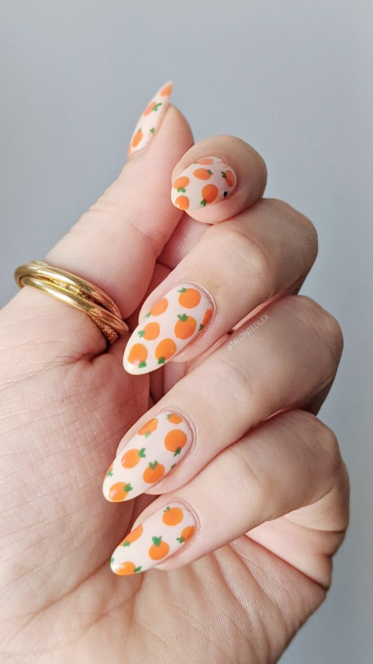 Floral Halloween Nails