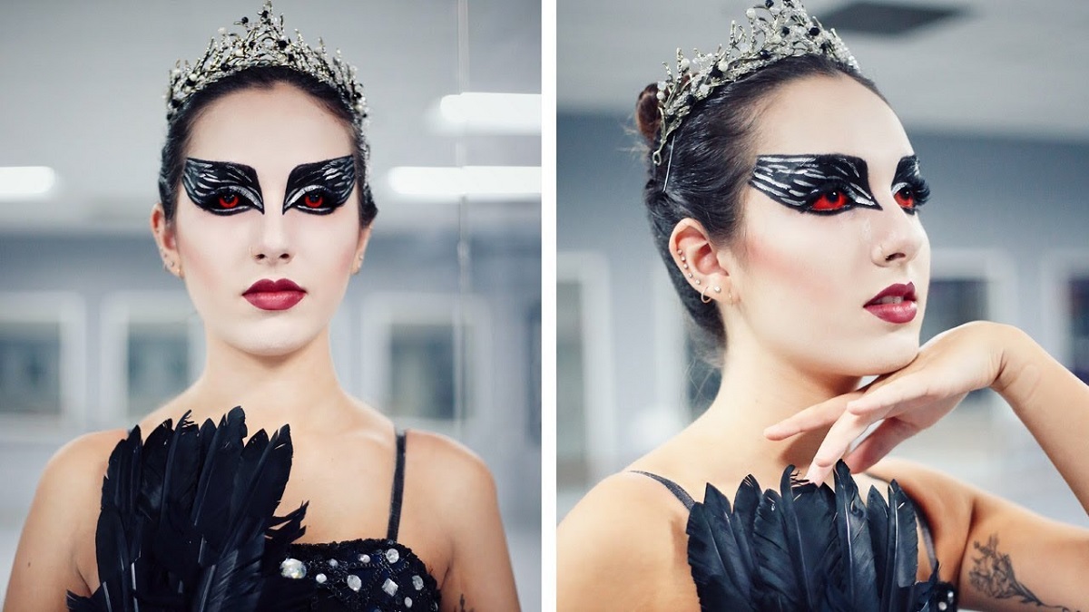 Black Swan Halloween makeup