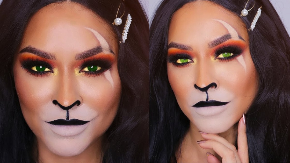 Scar from The Lion King Halloween makeup