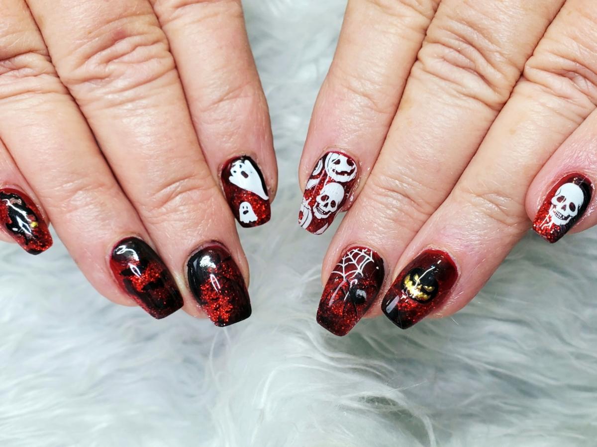 Halloween Icons Nail Design