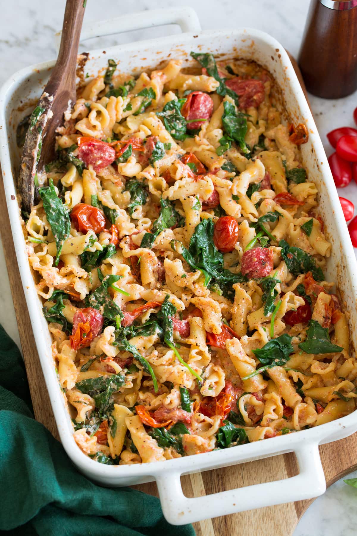 Baked Spinach & Feta Pasta