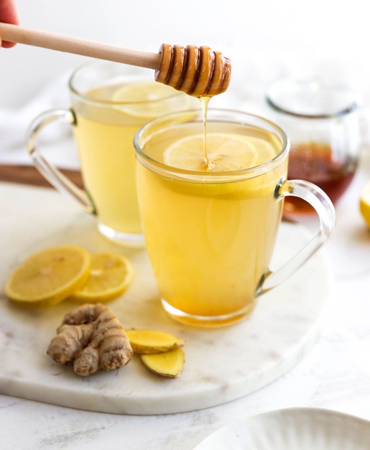 Warm Honey and Ginger Tea