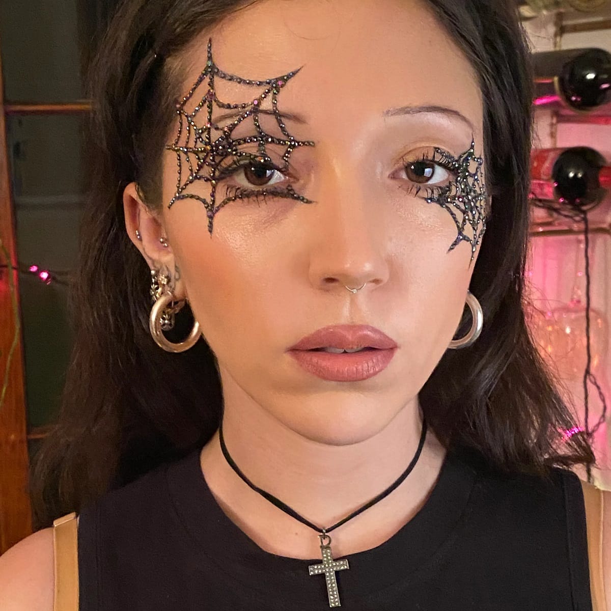 Bedazzled Spider Eyes