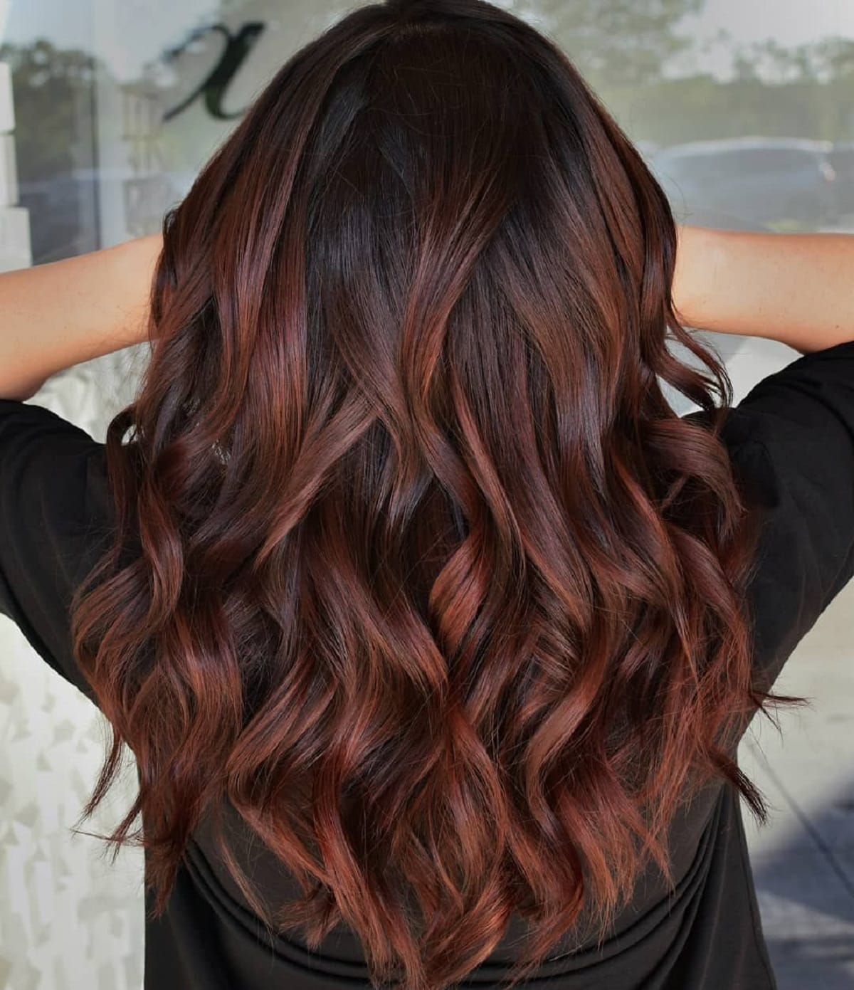 Dark Copper Balayage