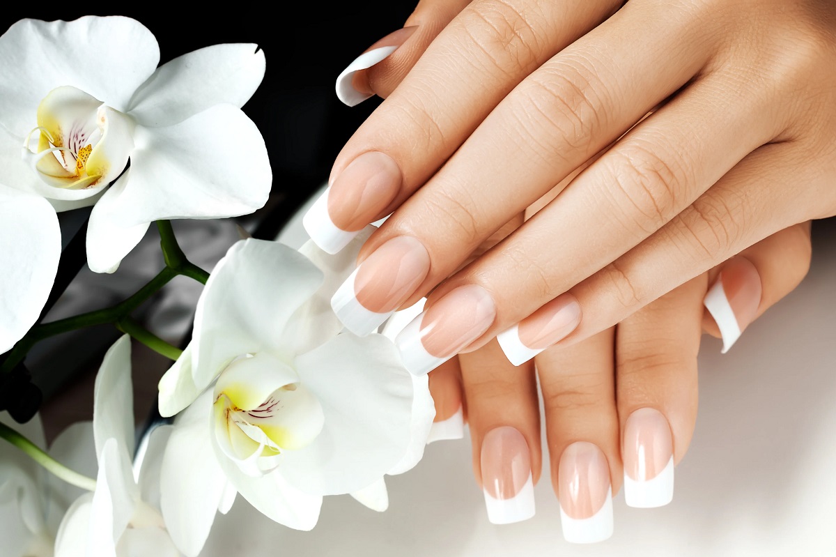 Slang for a French manicure with white tips