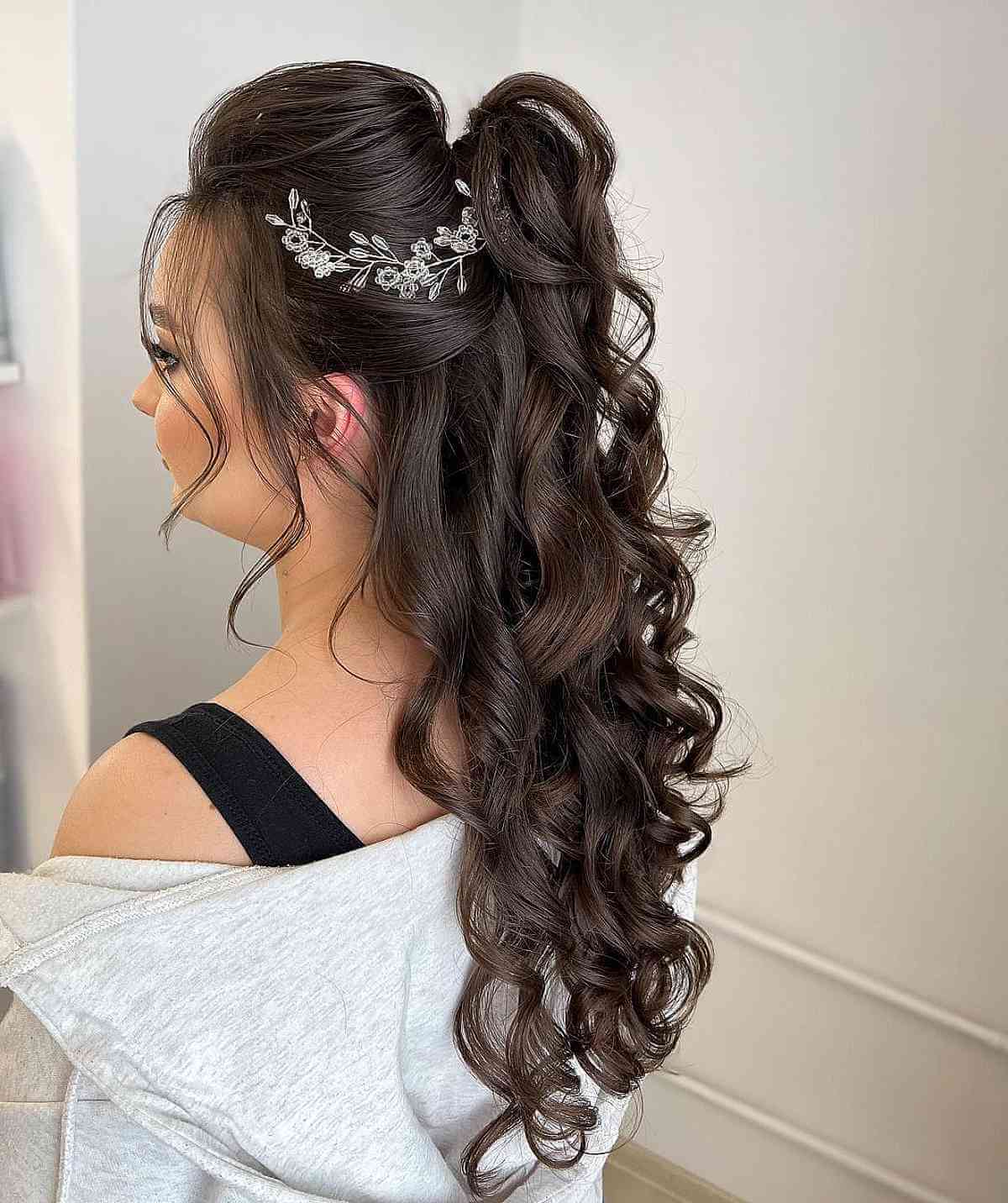 Half Open Hairstyle