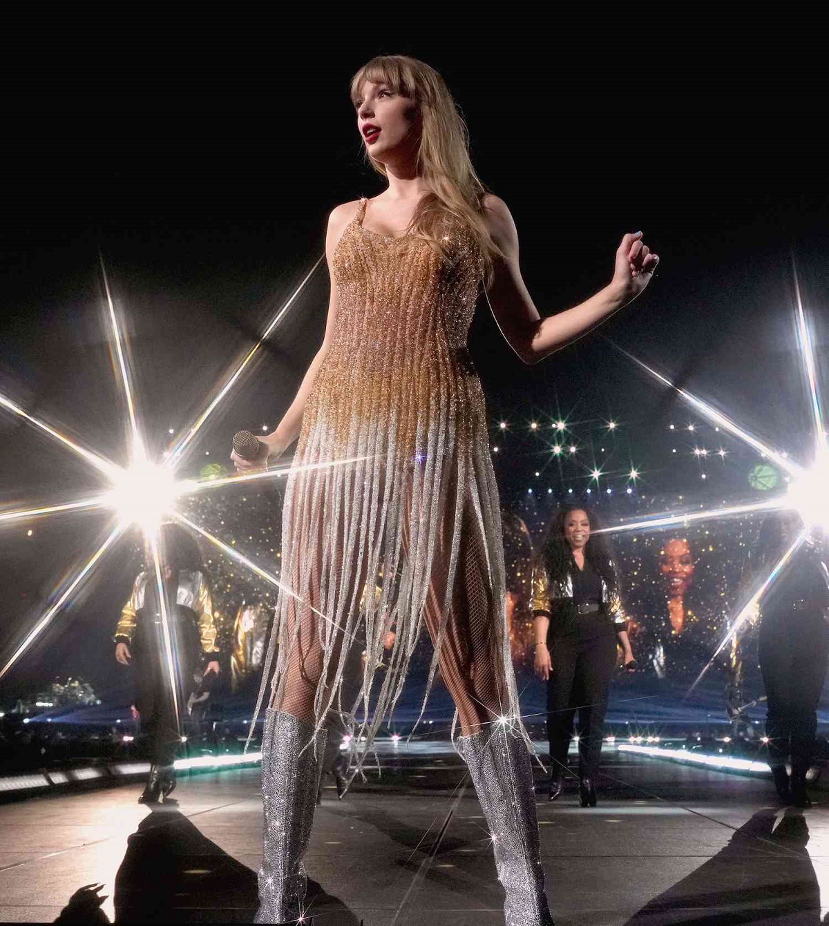 Fearless Era: The Gold And Silver Mini Dress