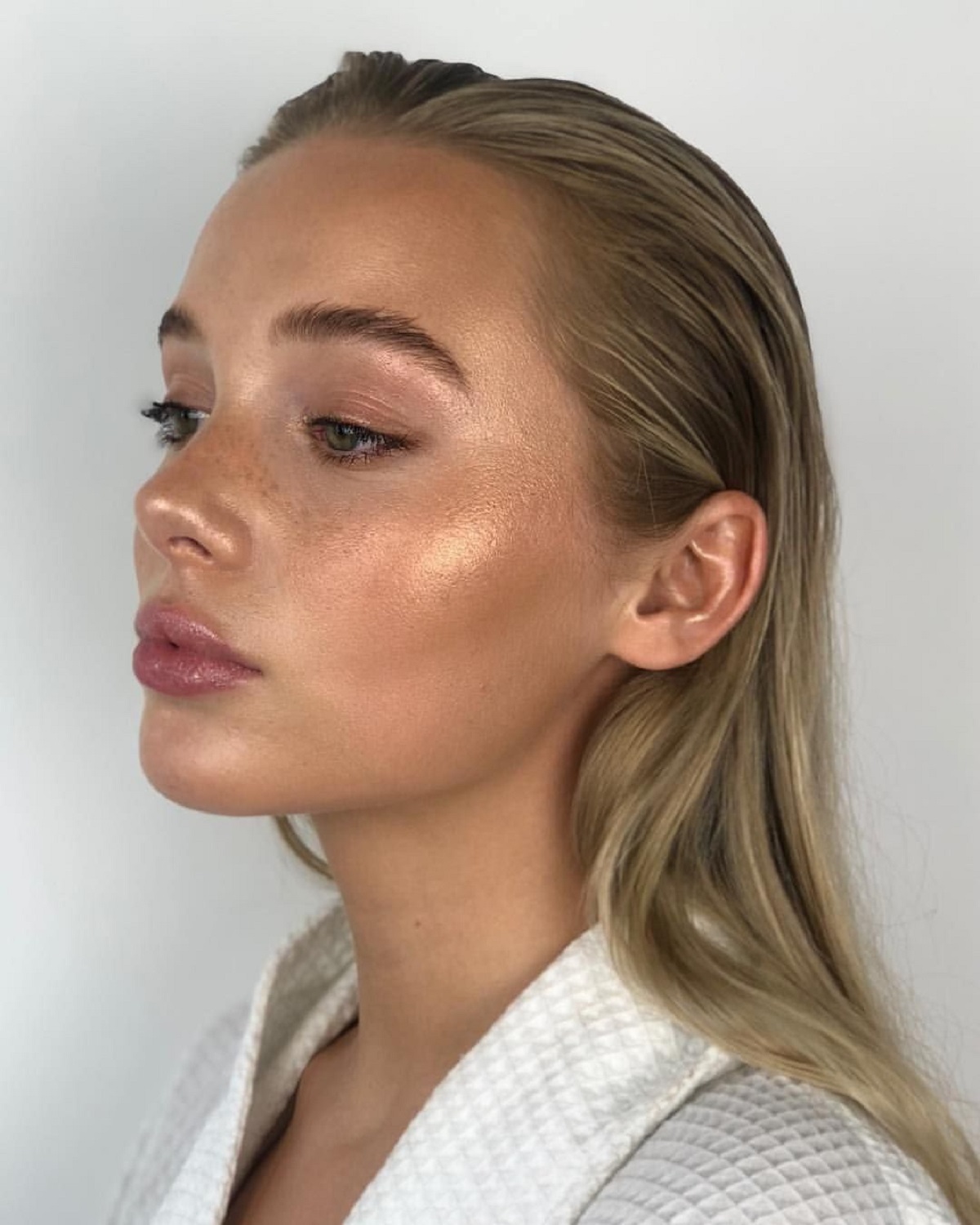 Warm Blush And Highlighter For A Natural Glow