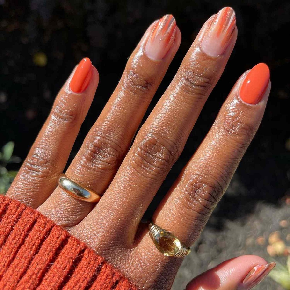 Pumpkin Spice Nails