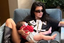 Kourtney Kardashian And Newborn