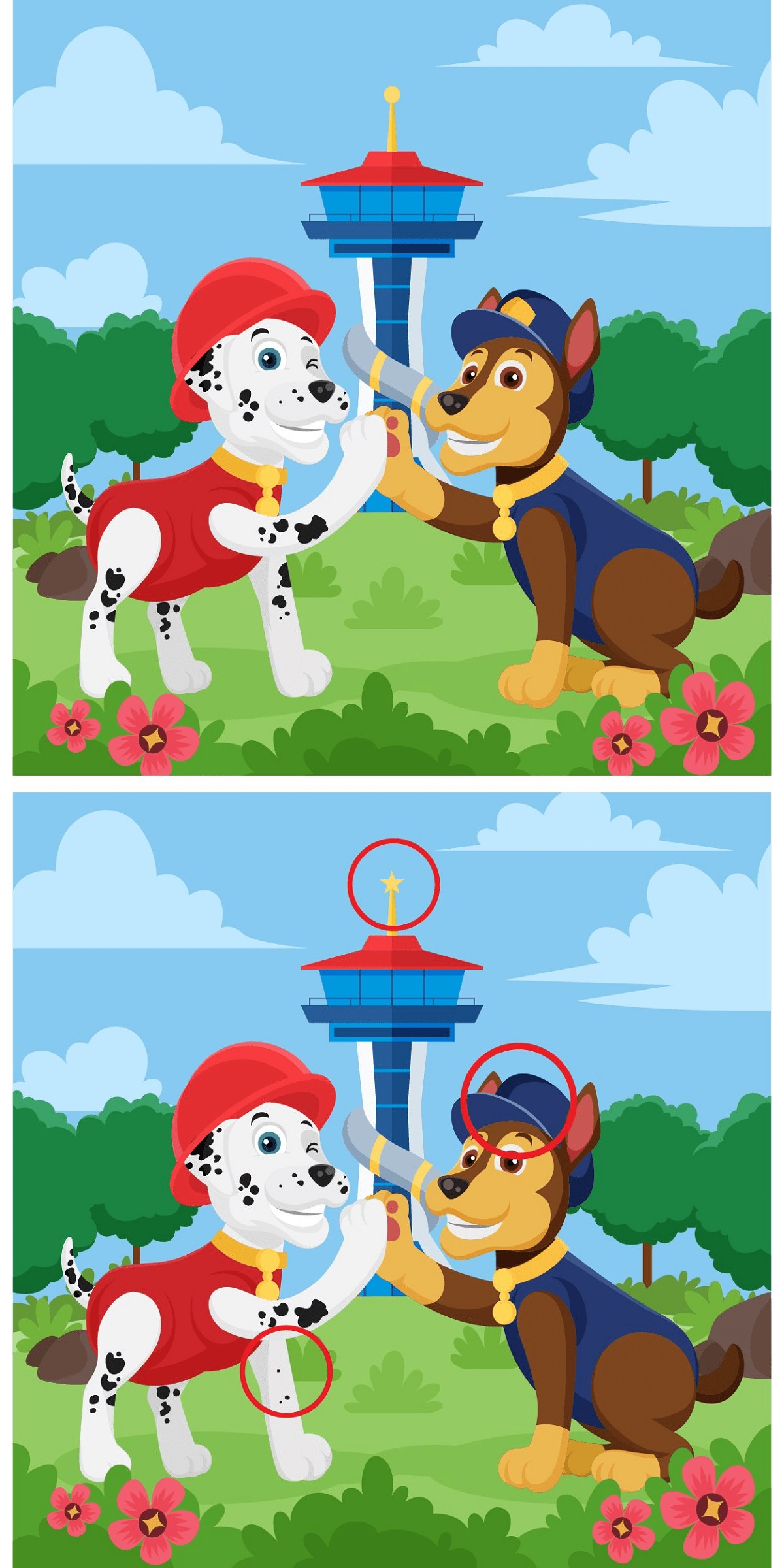 Spot The Three Differences