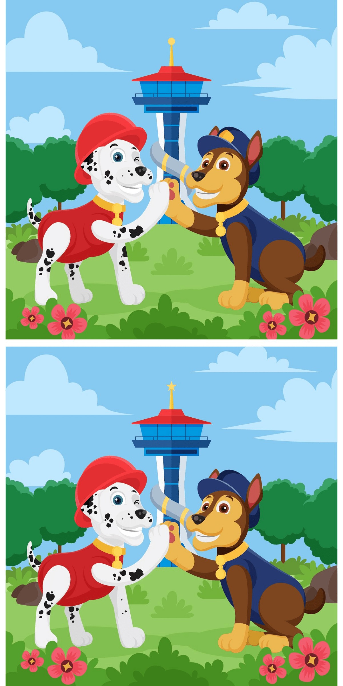 Spot The Three Differences