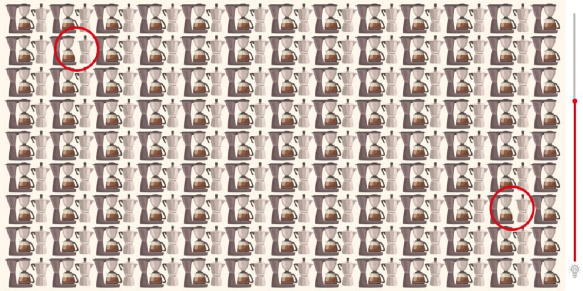 Find The Two Coffee Pots