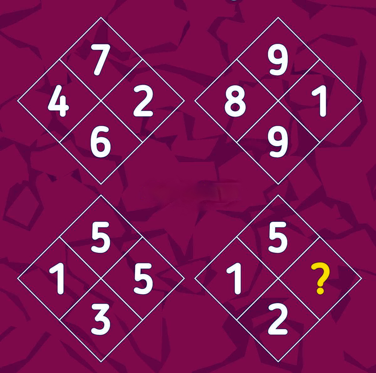 Math Puzzle with Square Numbers
