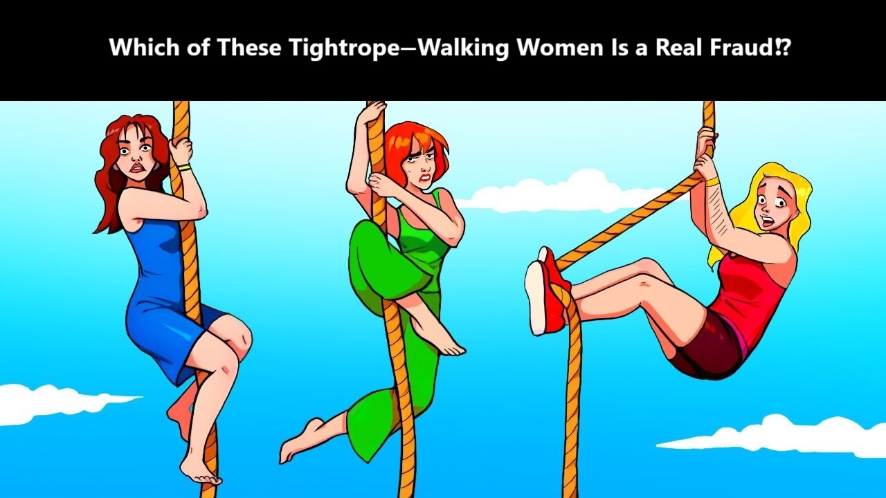 Spot the Fake Tightrope Walker