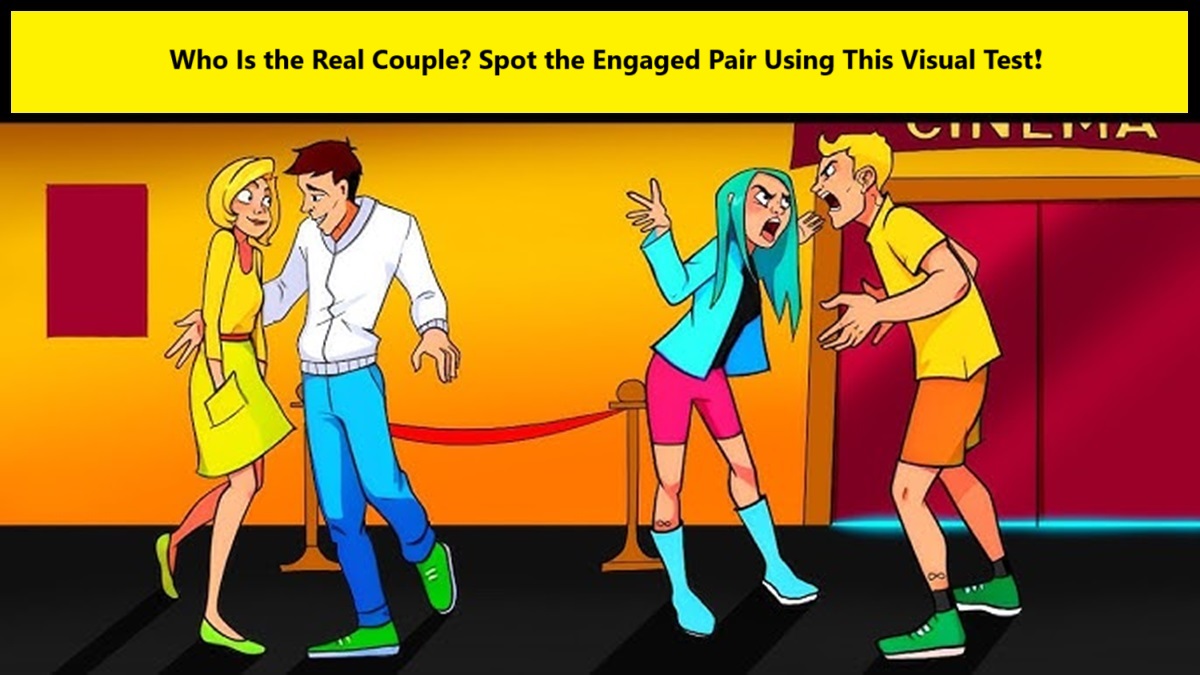 Visual puzzle to identify the real couple