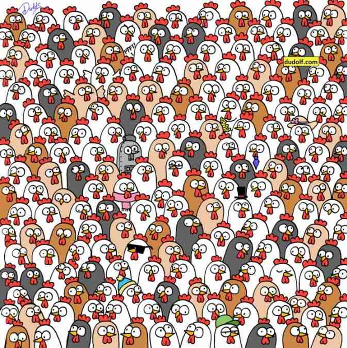 Test Your Visual Power by Finding the Owls