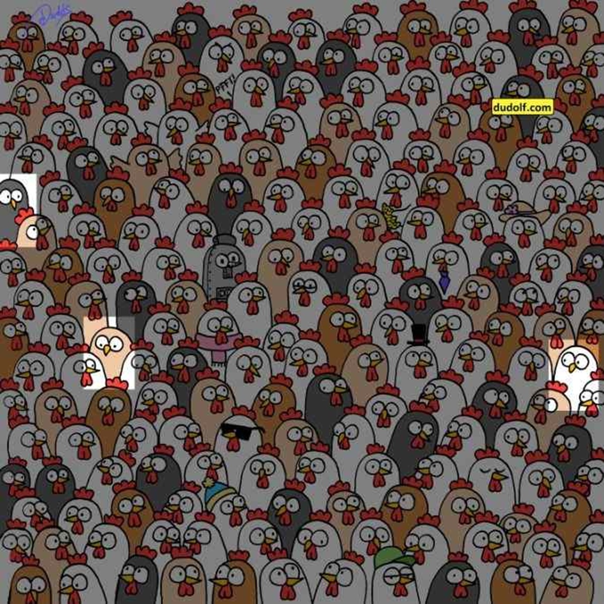 Test Your Visual Power by Finding the Owls
