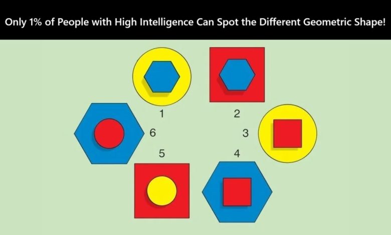 Visual IQ Test with Geometric Shapes