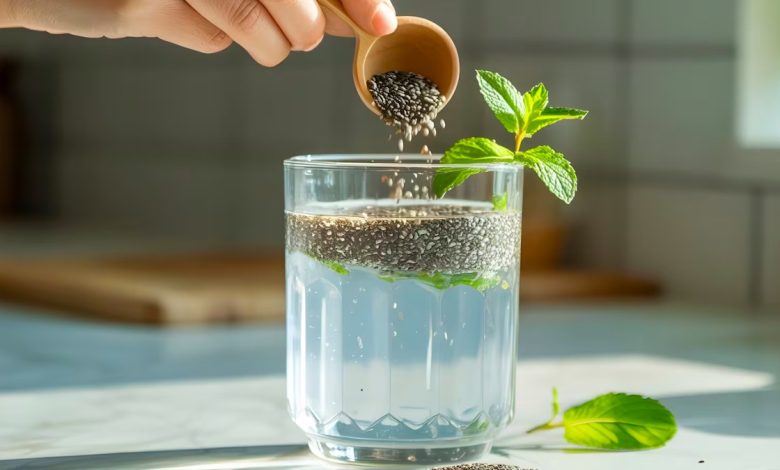 what is the right time to drink chia seed water